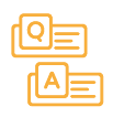 More questions and answers icon